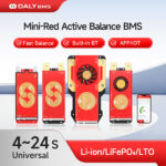 DALY BMS | Active Balancing BMS | 4S–24S | Smart Active Balancing Battery Management System | 30A–400A | LFP / Li-ion (NMC) / LTO Compatible | Auto Cell-Count| Built-in Bluetooth App Monitoring | 1A Active Balancing | Supports 14 Inverter Protocols