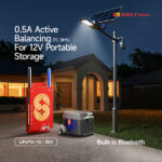 DALY BMS | Active Balancing BMS | 4S–24S | Smart Active Balancing Battery Management System | 30A–400A | LFP / Li-ion (NMC) / LTO Compatible | Auto Cell-Count| Built-in Bluetooth App Monitoring | 1A Active Balancing | Supports 14 Inverter Protocols