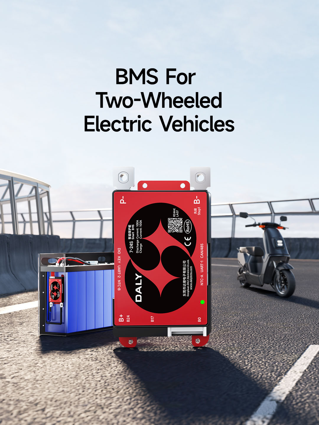 BMS For Two-Wheeled Electric Vehicles – 7-24S Smart BMS